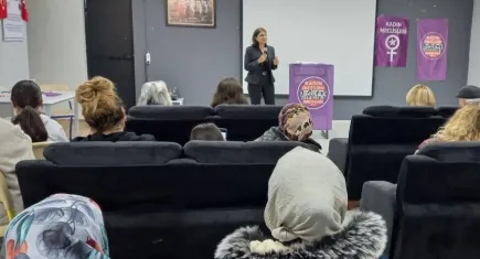 Buca’da söz kadınlarındı… 6284 Sayılı Kanun yeniden masaya yatırıldı!