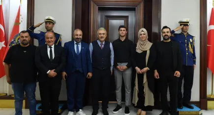 Erol Ayyıldız'a İMGİAD'dan tebrik ziyareti