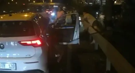İstanbul'da sürücü dehşet saçtı: Önce saldırdı sonra ezmeye çalıştı