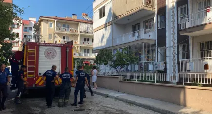 Aydın'da yangın alarmı: Yemek yaparken ortalık alev aldı