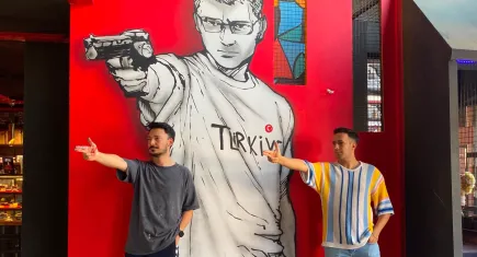 Dünyanın en havalı duruşu Manisa'da ölümsüzleşti