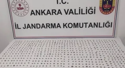 Ankara’da tarihi eser kaçakçısı bin 108 adet Bizans sikkesi ile yakalandı