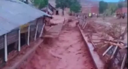 Sivas'ta sağanak sonrası sel meydana geldi