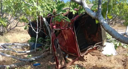 Aydın'da ölümlü kaza: Otomobil uçuruma yuvarlandı