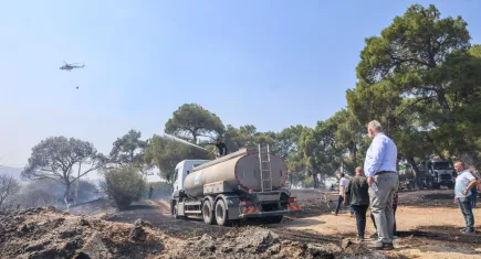 Menemen’deki yangın kontrol altına alındı