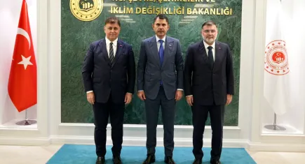 Murat Kurum, Başkan Cemil Tugay'ı kabul etti