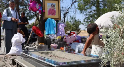 Narin Güran’ın mezarı yapıldı: Vatandaşlar ziyarete devam ediyor