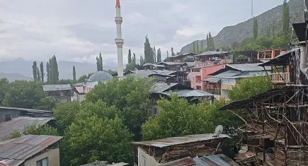 Erzurum'da sağanak yağış etkili oldu
