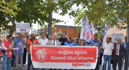 Eğitim-İş’ten Sağlıklı Eğitim ve Güvenli Okullar eylemi!