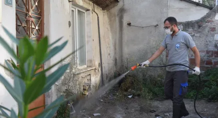 Bursa’da ilaçlama çalışmaları yapılıyor