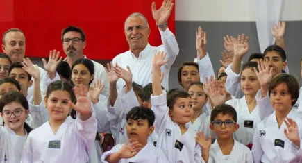 Gaziemir’de minikler kuşak atlamak için ter döktü