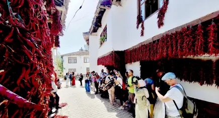 Fotoğraf tutkunları 'Çukurören biberi' için Bilecik'in yolunu tuttu