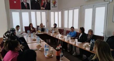 AK Kadınlardan kongre öncesi ilçelere kritik ziyaret