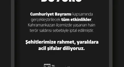 Ankara Büyükşehir Cumhuriyet Bayramı etkinliklerini iptal etti