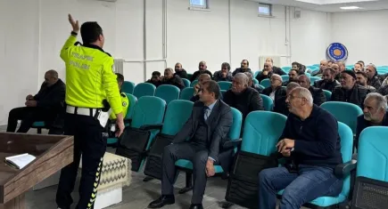 Erzincan'da şoförler bilgilendirildi