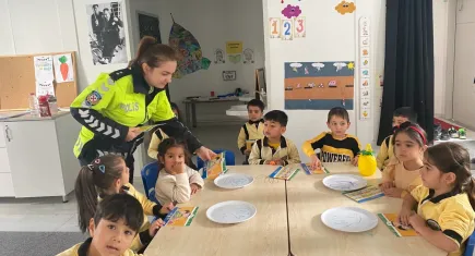 Erzurum’da çocuklara kemer takma eğitimi