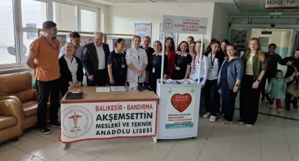 Balıkesirli gençler organ bağışı farkındalığına destek verdi
