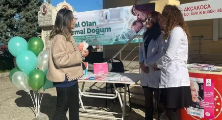 Normal doğum ve gebelikle ilgili farkındalık etkinliği düzenlendi