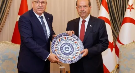 KKTC Cumhurbaşkanı Tatar’a Rektör Prof. Dr. Budak’tan ziyaret