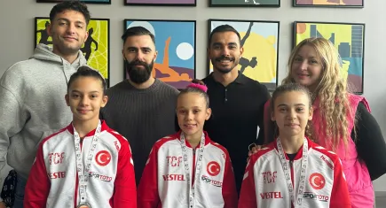 Göztepe cimnastikten gümüş madalya