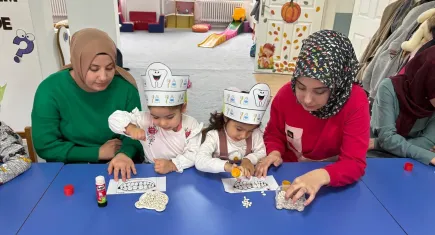 Çocuklara ağız ve diş sağlığı eğitimi verildi
