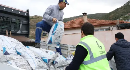 Güzelbahçe’de kış desteği başladı