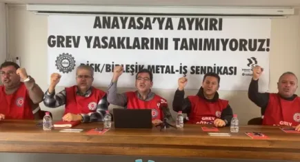 İzmir Barosu’ndan Birleşik Metal-İş Sendikası’nın grev kararına destek