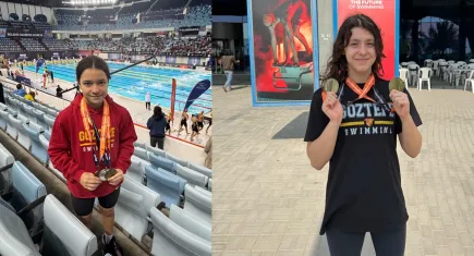 Göztepeli minik yüzücülerden rekor!