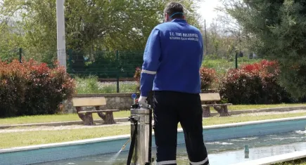 Tire’de sivrisineklere karşı biyolojik mücadele devam ediyor 