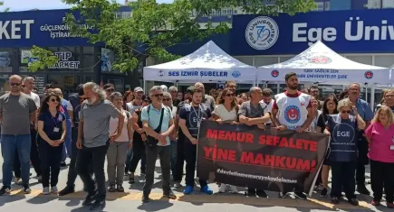 Ege Üniversitesi sağlık emekçilerinden hak mücadelesi: Emeğimizin karşılığını istiyoruz