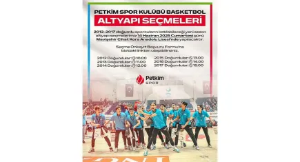 Petkimspor geleceğin yıldızlarını arıyor 