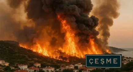 Çeşme’de yangın kontrol altına alındı