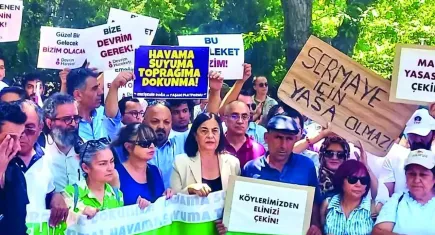 Yaşam savunucuları Meclis önünde: Maden yasası geçerse bizim gideceğimiz bir köyümüz olmayacak