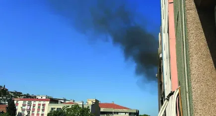Basmane’de metruk binada yangın: Mahalleli tedirgin