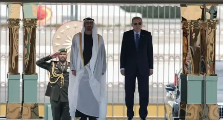Cumhurbaşkanı Erdoğan, BAE Devlet Başkanı Al Nahyan’ı Cumhurbaşkanlığı Külliyesi’nde Karşıladı