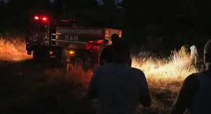 İzmir haber: Bornova’da otluk alanda başlayan yangın ormanlık alana sıçradı