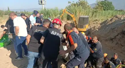Aydın’da feci göçük! İş makinesinin altında kalan işçi hayatını kaybetti