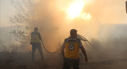 Lazkiye’de 4 gündür süren orman yangınları: 1 görevli hayatını kaybetti, 5 bin hektar küle döndü