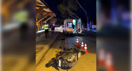 Kaldırıma çarpan motosikletin sürücüsü hayatını kaybetti