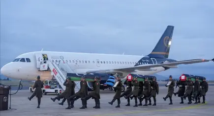 Libya Genelkurmay Başkanı Al-Haddad ve askeri heyetin naaşları Ankara’dan Libya’ya uğurlandı