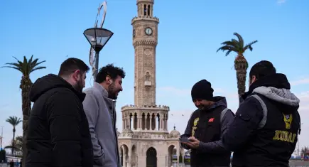 İzmir’de yılbaşı mesaisi: Dron destekli asayiş uygulaması başlatıldı