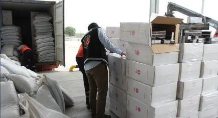 İstanbul Limanı’nda un çuvallarına gizlenmiş 127 kilogram kokain ele geçirildi