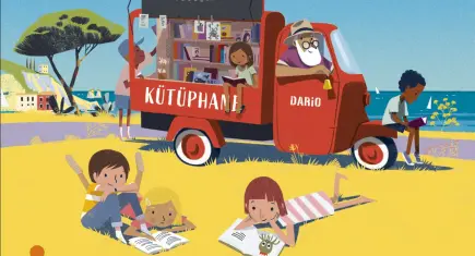 Kitaplar kapınızda, dostluklar yolda: Üç Tekerlekli Kütüphane