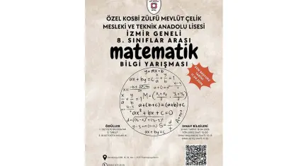 İzmir’de Matematik Bilgi Yarışması başlıyor