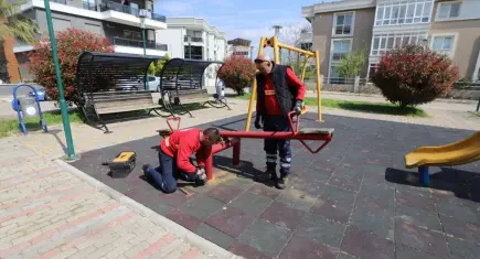 Menderes’teki Tütüncüoğlu Parkı yenilendi