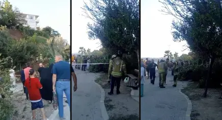 Büyükçekmece'de toprak kayması! Ekipler bölgede kurtarma çalışması başlattı