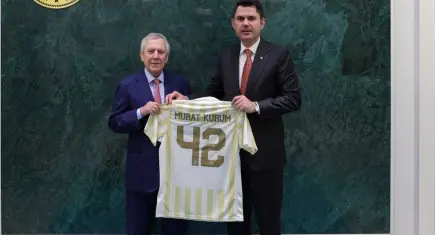  Aziz Yıldırım'dan Bakan Murat Kurum'a ziyaret