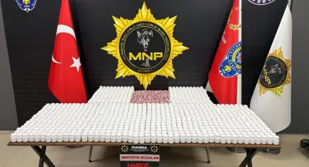 Manisa’da uyuşturucu operasyonu: 57 bin sentetik ecza ele geçirildi