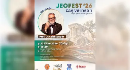 Bornova’da JEOFEST ’26 Celal Şengör söyleşisiyle başlıyor