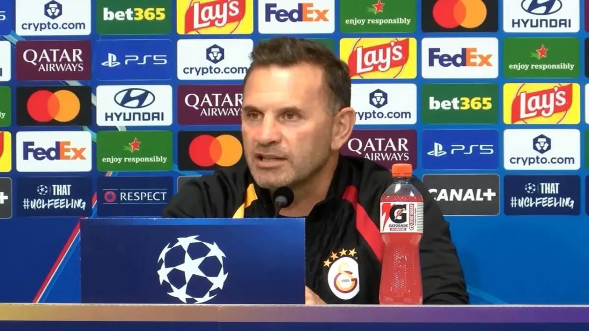 Galatasaray'da Okan Buruk, Lille maçında hedefi mutlak galibiyet olarak belirledi